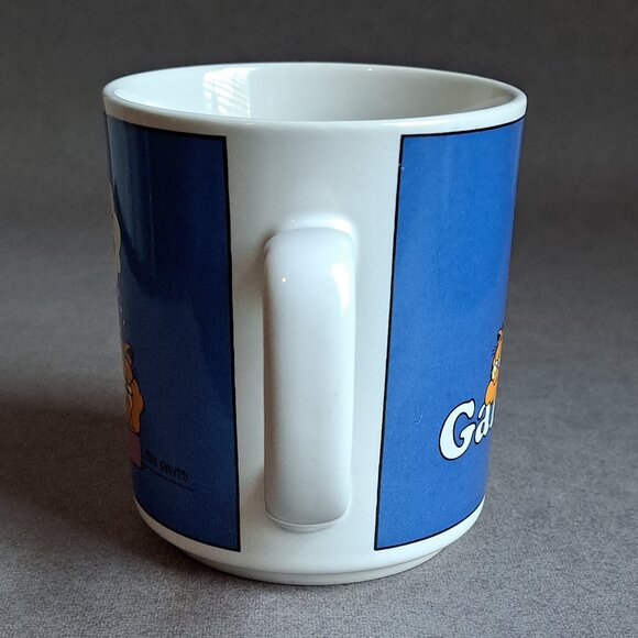 VINTAGE Garfield: Slow Risers USED Coffee Mug (Enesco, Garfield, Lasagna) PM - Picture 2 of 6